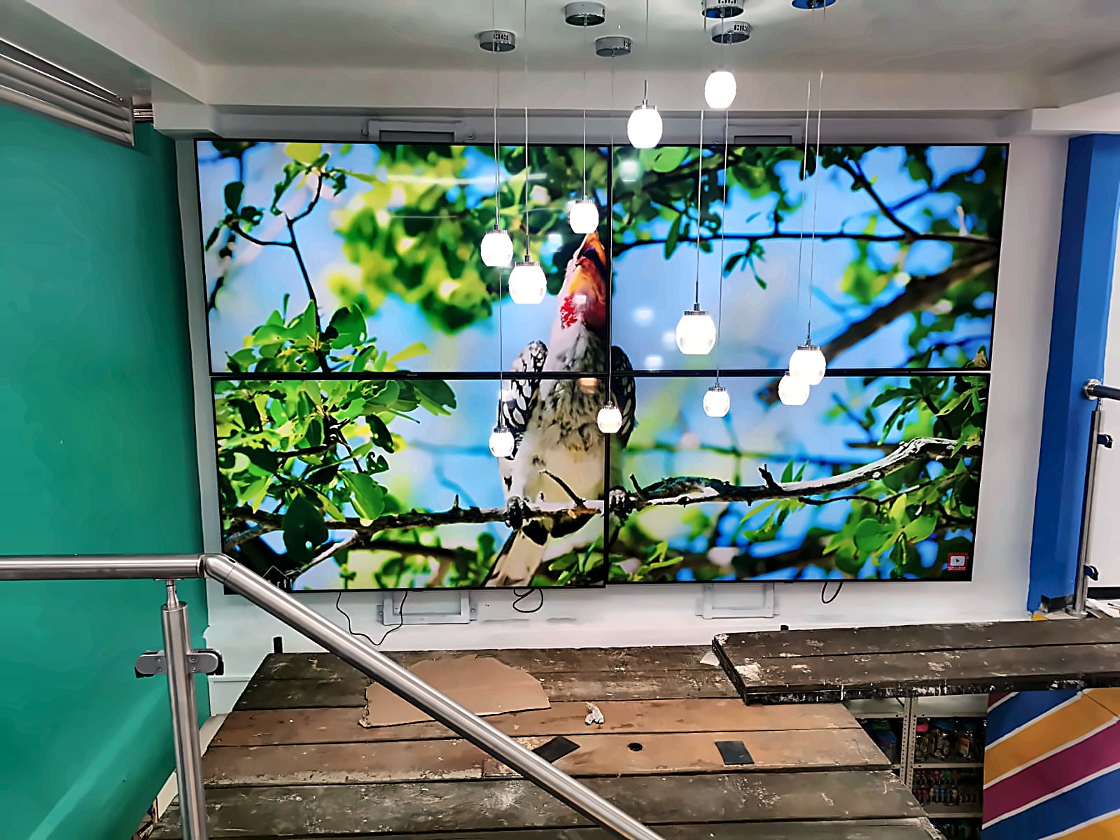 Video wall en operación